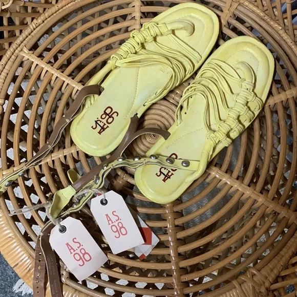 Free People A.S.98 Marin Strappy Sandals 38 NEW